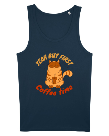 Coffee and Cat Navy