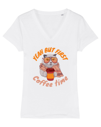Coffee and Cat White