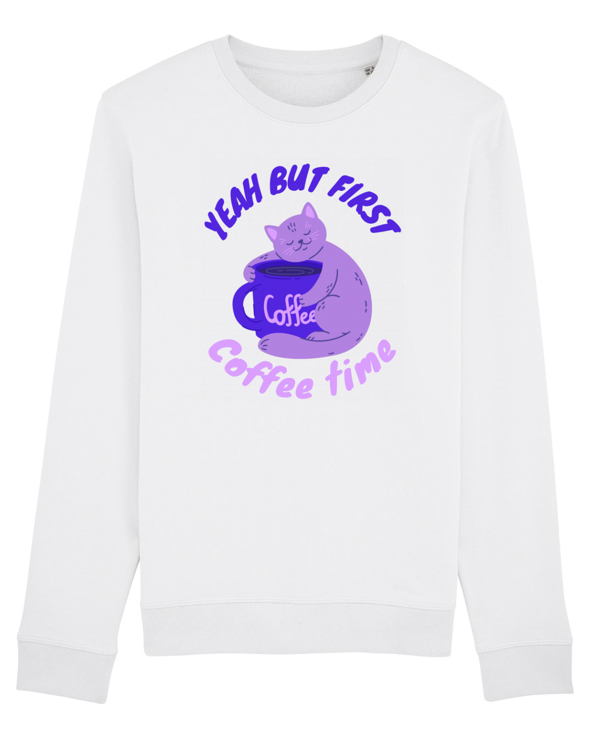 Bluză mânecă lungă Unisex Rise White