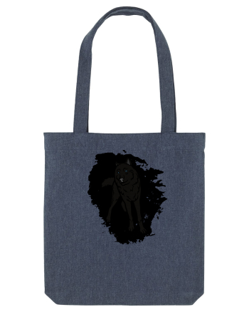 Black Wolf Midnight Blue