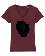Black Wolf Tricou mânecă scurtă guler V Damă Evoker