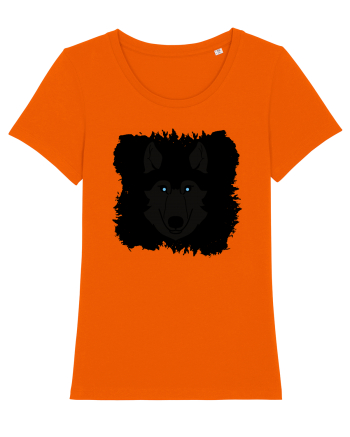Black Wolf Bright Orange