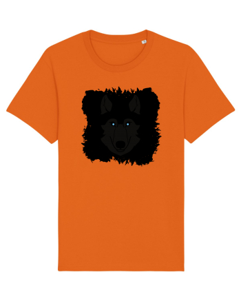 Black Wolf Bright Orange