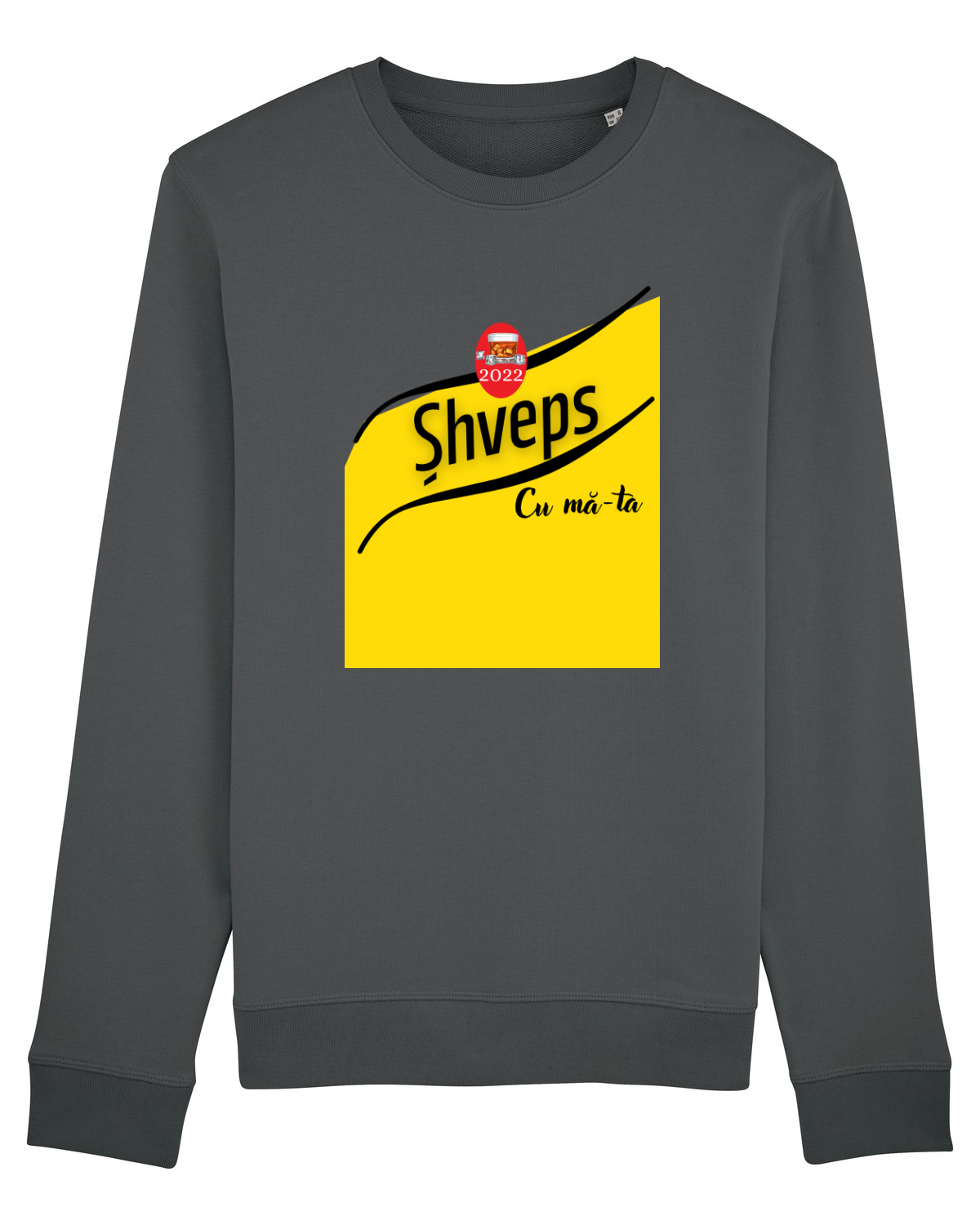 Bluză mânecă lungă Unisex Rise Anthracite
