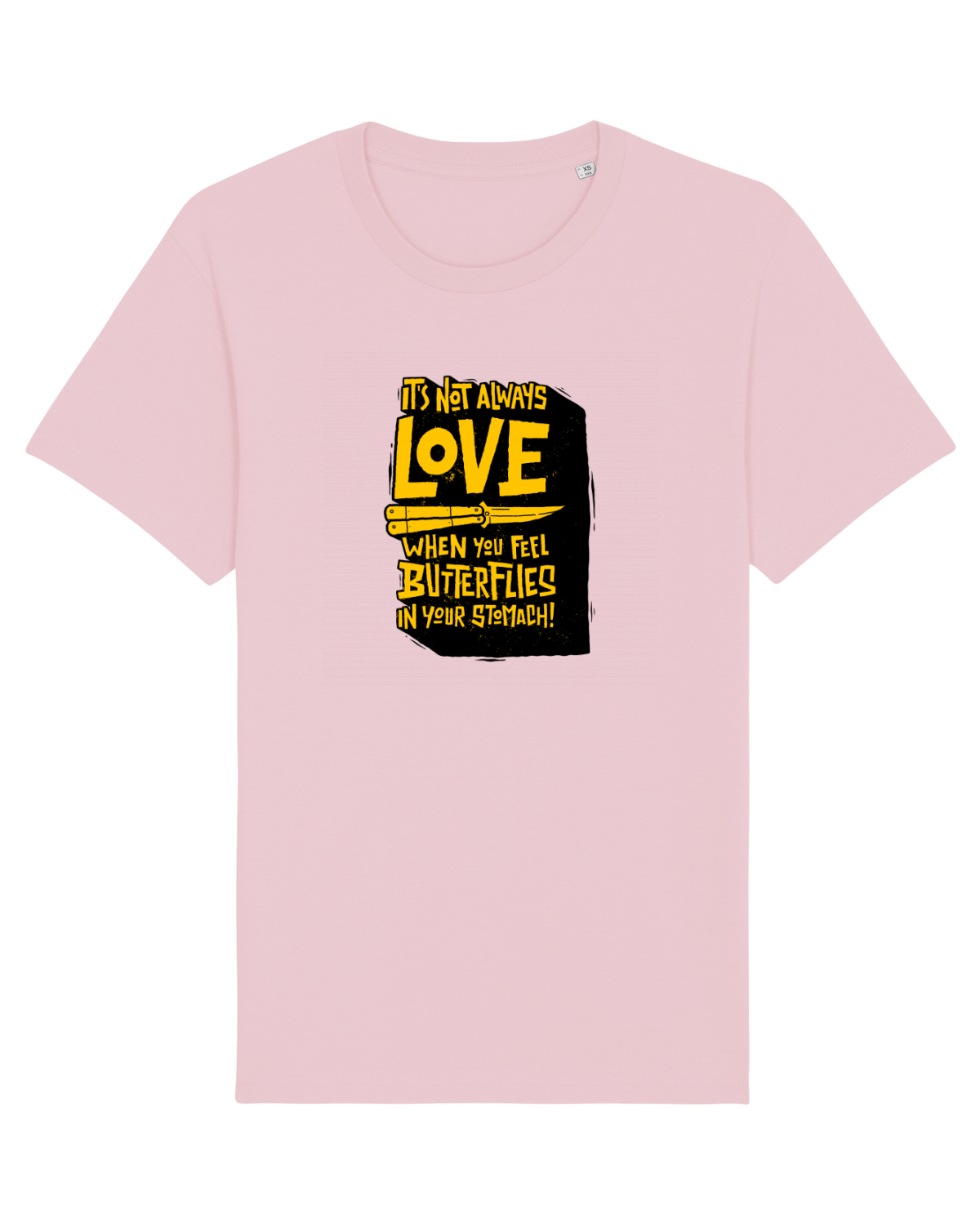 Tricou mânecă scurtă Unisex Rocker Cotton Pink