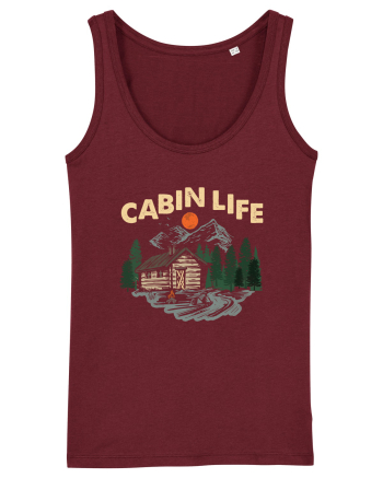 Cabin Life Burgundy
