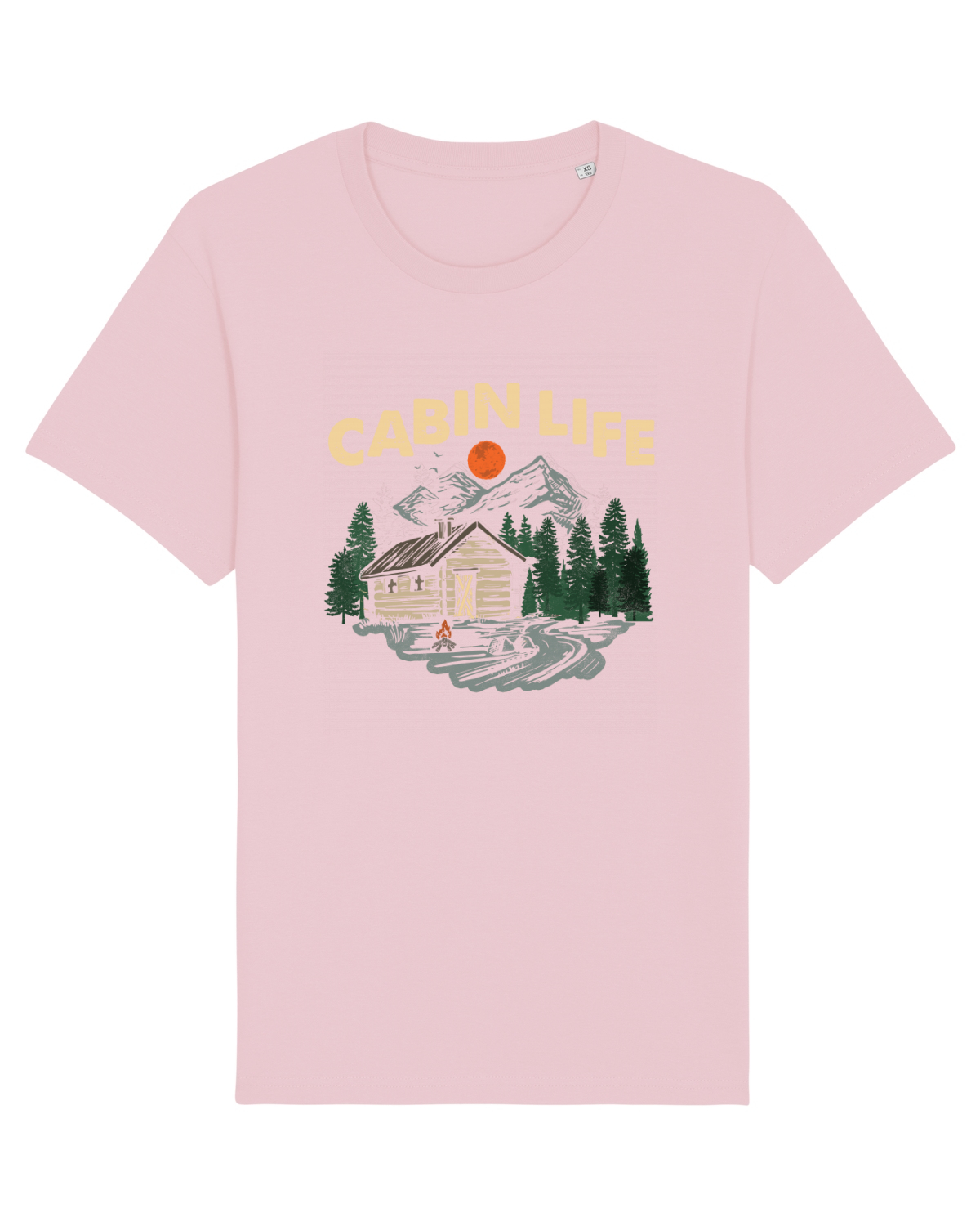 Tricou mânecă scurtă Unisex Rocker Cotton Pink
