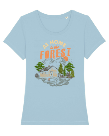 At Home in the Forest Sky Blue