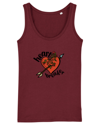Heart Breaker (inimă străpunsă) Burgundy