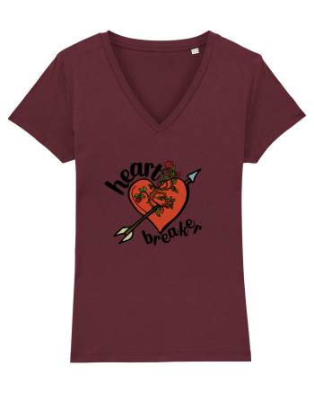 Heart Breaker (inimă străpunsă) Burgundy