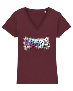 MSERO Tricou mânecă scurtă guler V Damă Evoker