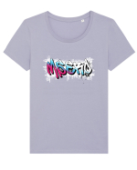 MSERO Tricou mânecă scurtă guler larg fitted Damă Expresser