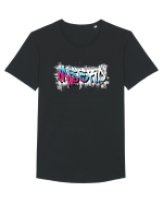 MSERO Tricou mânecă scurtă guler larg Bărbat Skater