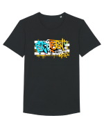 Street Art Tricou mânecă scurtă guler larg Bărbat Skater