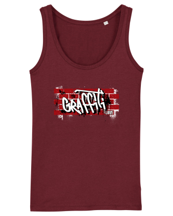 Graffiti Love Burgundy