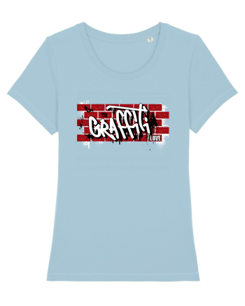Graffiti Love Sky Blue