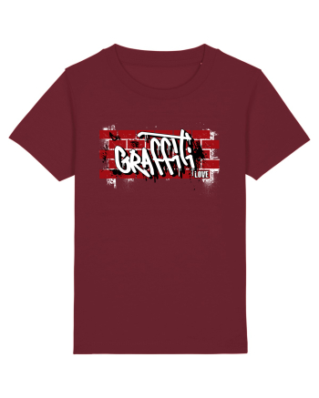 Graffiti Love Burgundy