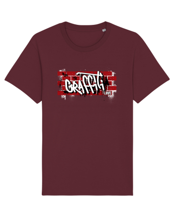 Graffiti Love Burgundy