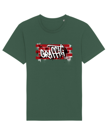 Graffiti Love Bottle Green