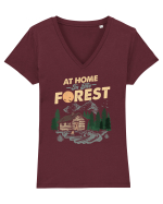 In the Forest Tricou mânecă scurtă guler V Damă Evoker