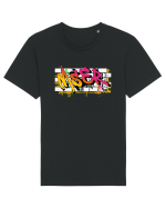 Graffiti Mser Tricou mânecă scurtă Unisex Rocker