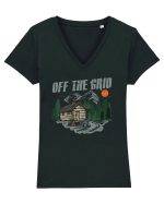 Off the Grid Tricou mânecă scurtă guler V Damă Evoker