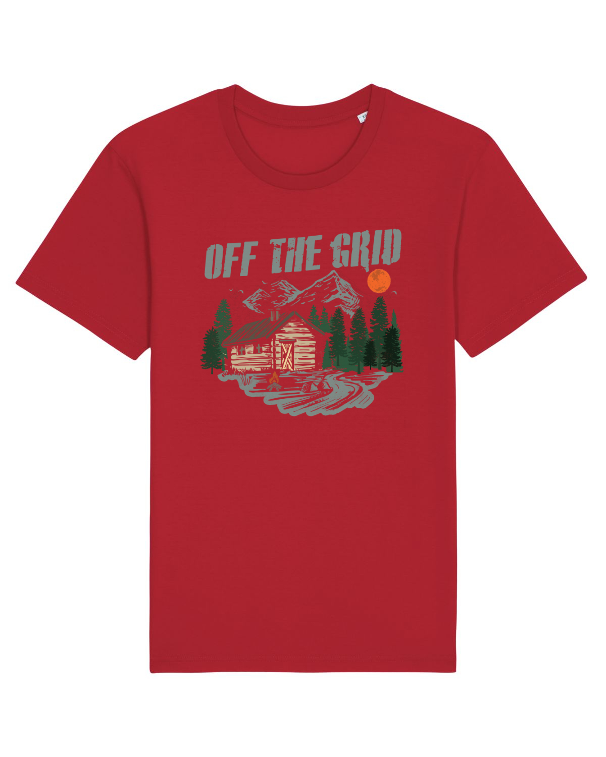 Tricou mânecă scurtă Unisex Rocker Red