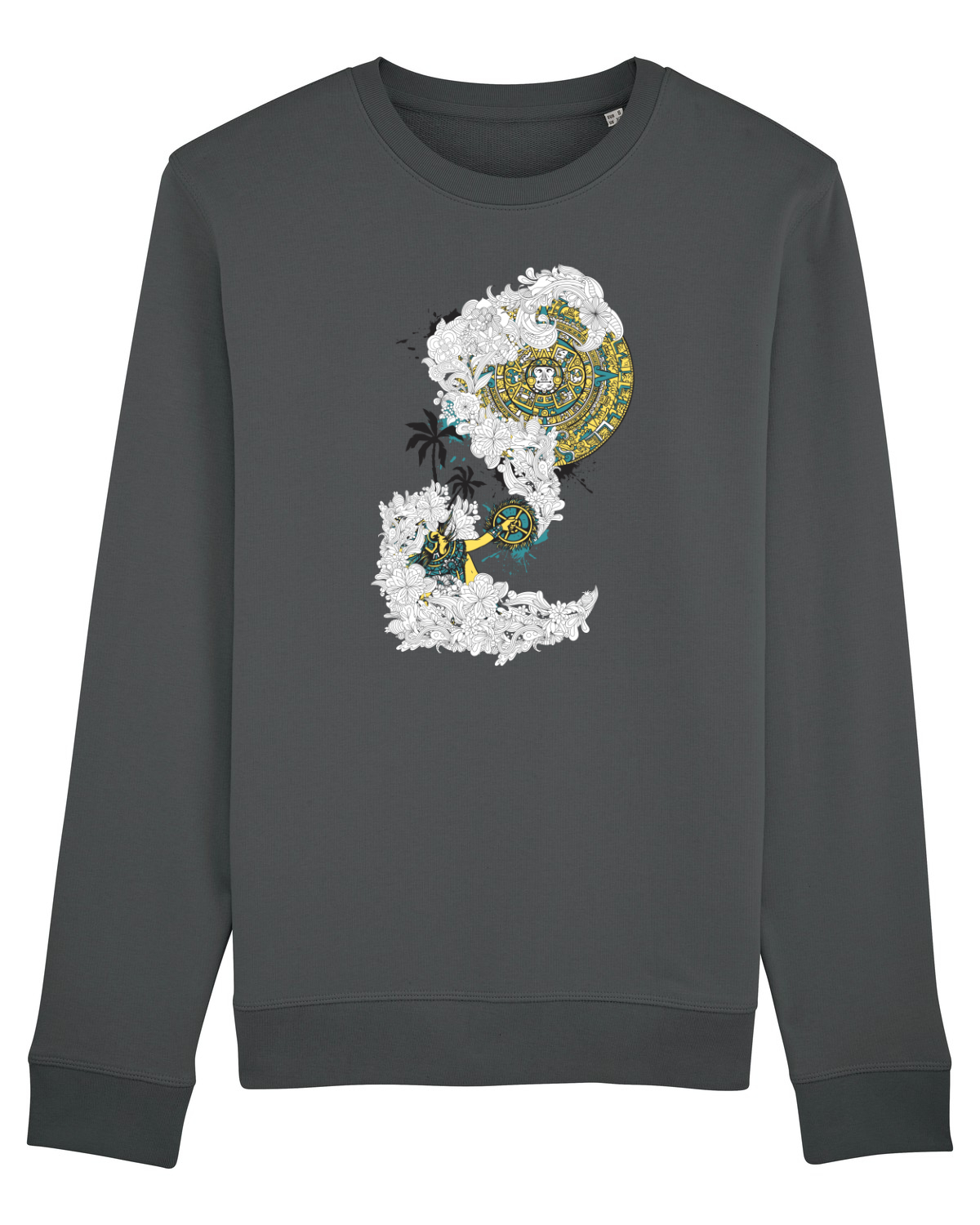 Bluză mânecă lungă Unisex Rise Anthracite