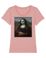 monaWHO?! Tricou mânecă scurtă guler larg fitted Damă Expresser