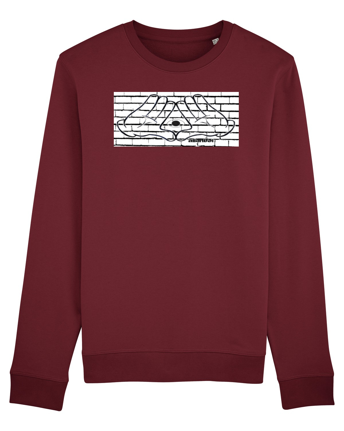 Bluză mânecă lungă Unisex Rise Burgundy