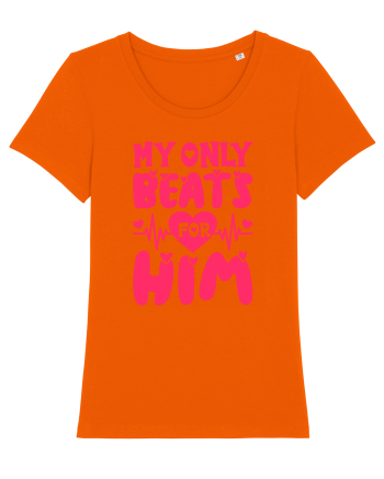My Only Beats for Him / pentru cupluri Bright Orange