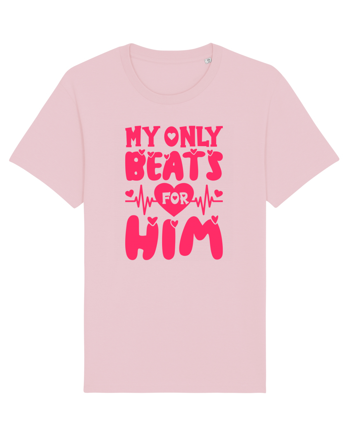 Tricou mânecă scurtă Unisex Rocker Cotton Pink
