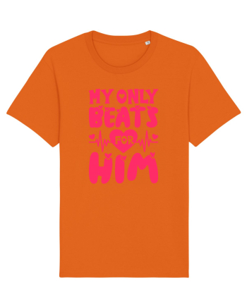 My Only Beats for Him / pentru cupluri Bright Orange