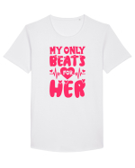 My Only Beats for Her / pentru cupluri Tricou mânecă scurtă guler larg Bărbat Skater