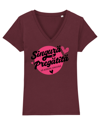 Singura si pregatita Burgundy