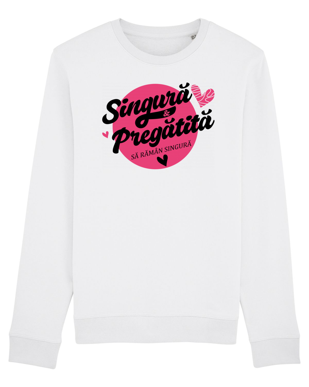 Bluză mânecă lungă Unisex Rise White