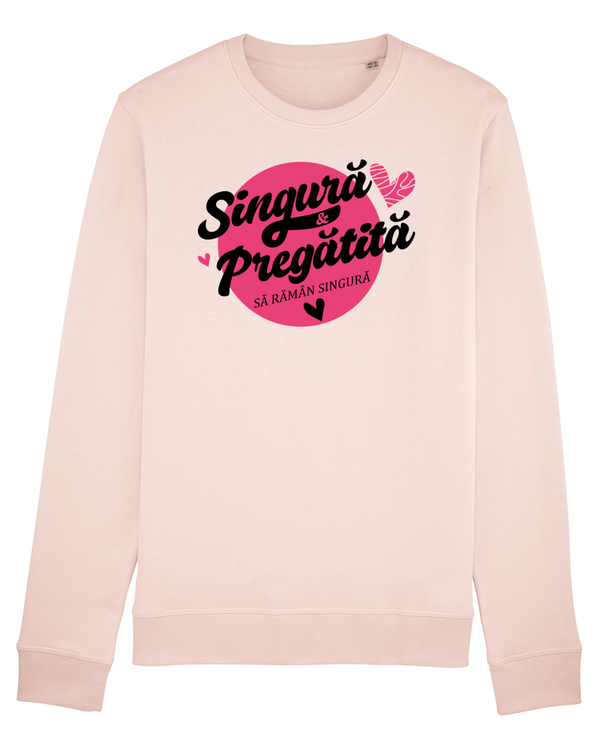 Bluză mânecă lungă Unisex Rise Candy Pink