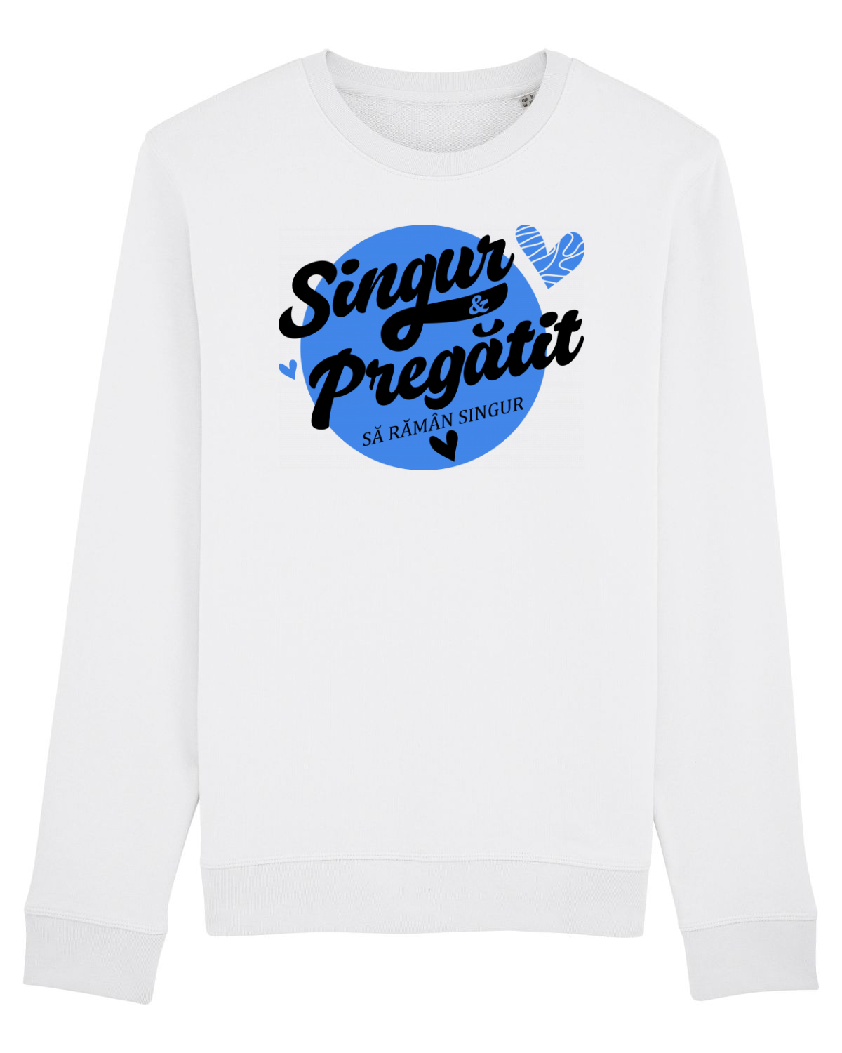 Bluză mânecă lungă Unisex Rise White