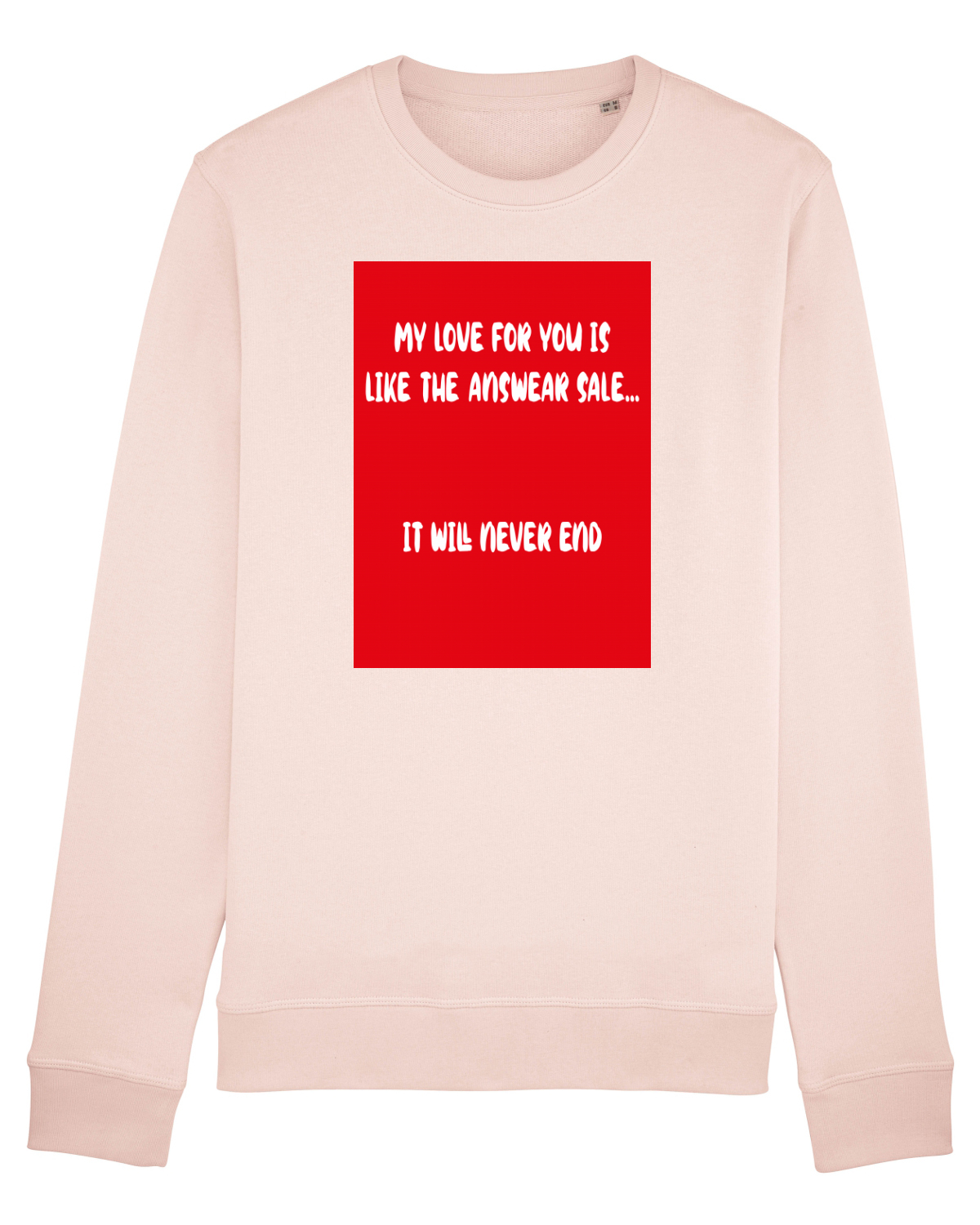 Bluză mânecă lungă Unisex Rise Candy Pink