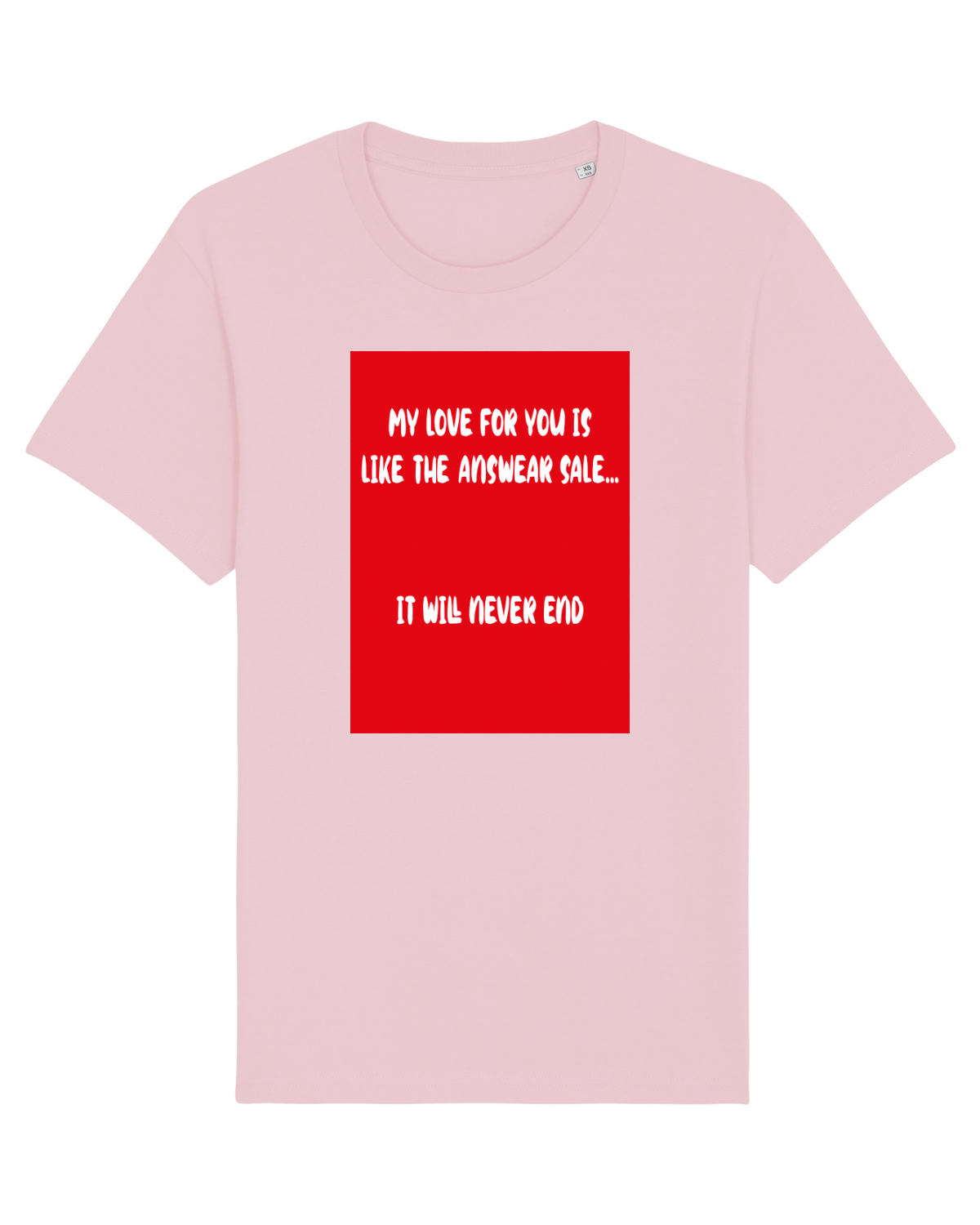 Tricou mânecă scurtă Unisex Rocker Cotton Pink
