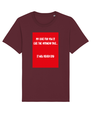 My Love For You Is Like Answear Sale Burgundy