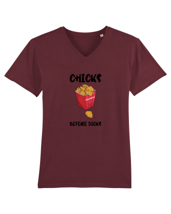 Chicks Before Dicks Burgundy