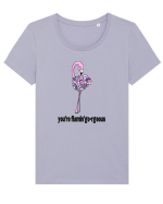 You're Flamin'go-rgeous! Tricou mânecă scurtă guler larg fitted Damă Expresser