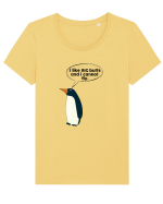 I Like Big Butts And I Cannot Fly Tricou mânecă scurtă guler larg fitted Damă Expresser