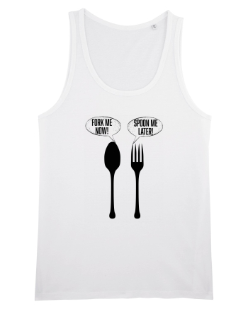 Fork Me Now, Spoon Me Later White