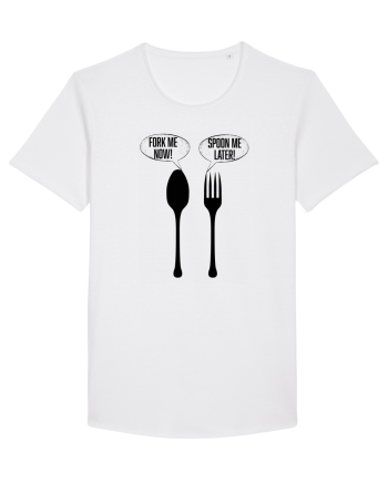 Fork Me Now, Spoon Me Later White