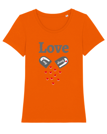 Love is my drug Bright Orange