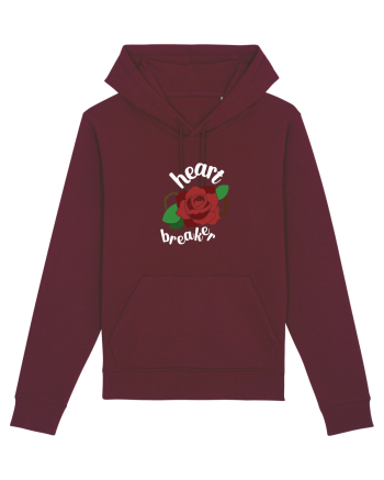 Heart Breaker (trandafir) alb Burgundy