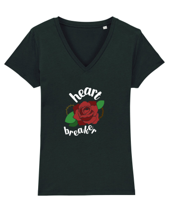 Heart Breaker (trandafir) alb Black