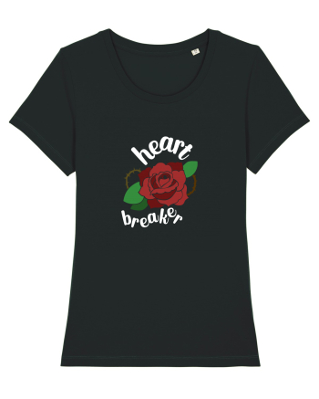 Heart Breaker (trandafir) alb Black